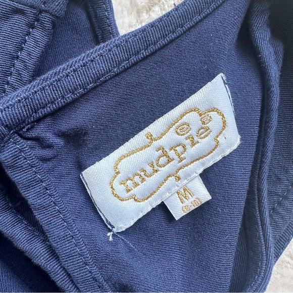 Mud Pie Boutique | Navy Blue Cold Shoulder Cora Dress | Size Medium (8-10) - Picture 6 of 11